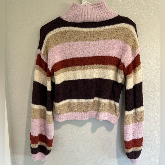 Louna Multi Striped High Neck Sweater - Picture 2 of 4